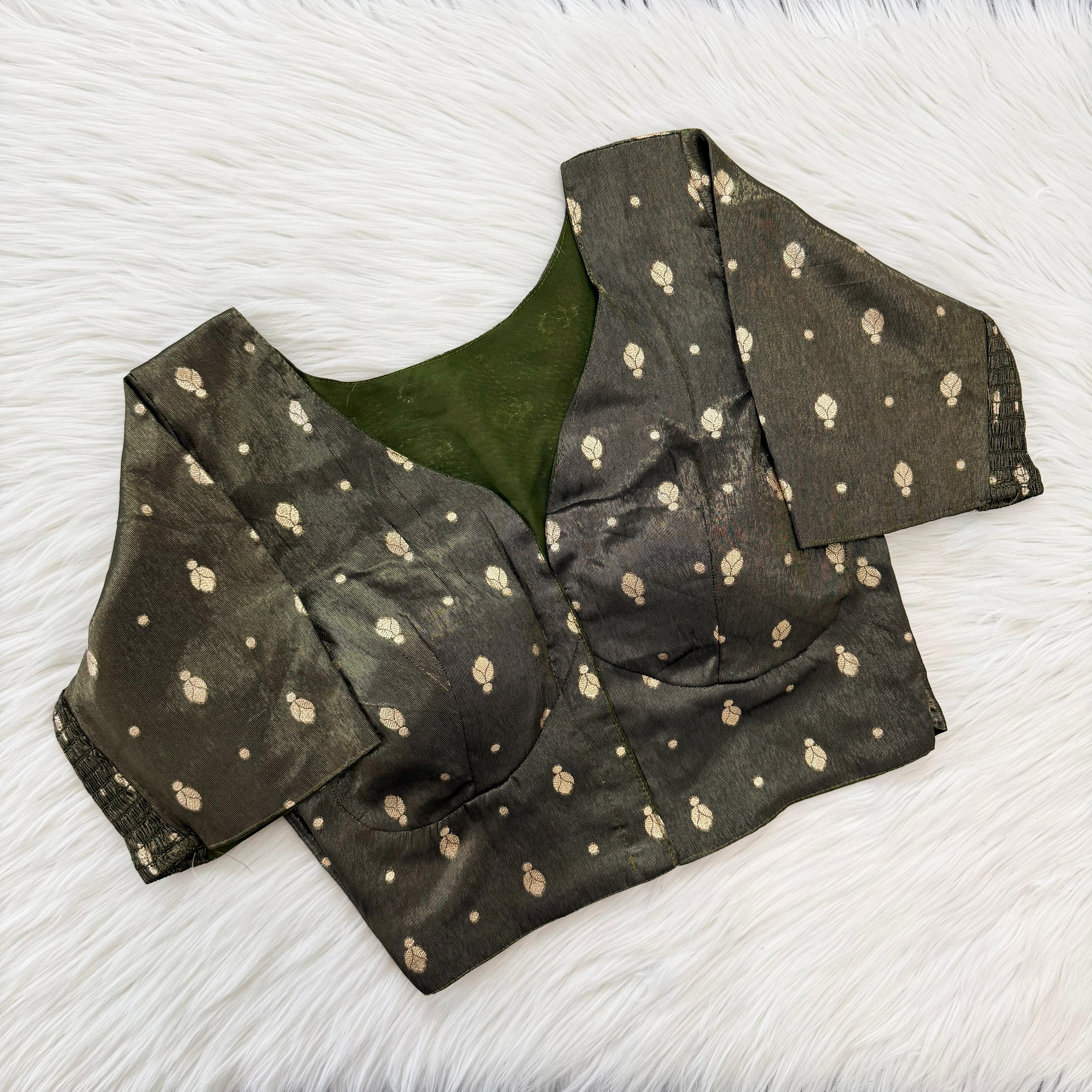 Banarasi Silk Flexible Side-Elastic Blouse